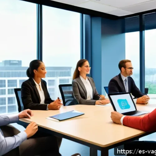 핵심 가치의 지속적 업데이트 방법 - A diverse group of corporate employees gathered in a modern office meeting room, sharing authentic s...